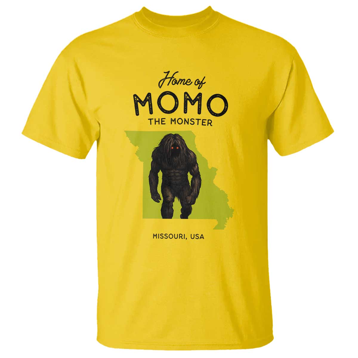 Louisiana Missouri Cryptid Lover T Shirt Home Of Momo The Monster