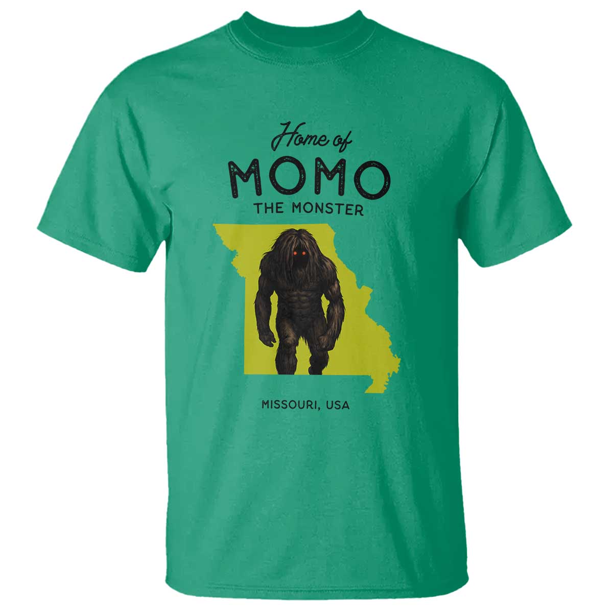 Louisiana Missouri Cryptid Lover T Shirt Home Of Momo The Monster