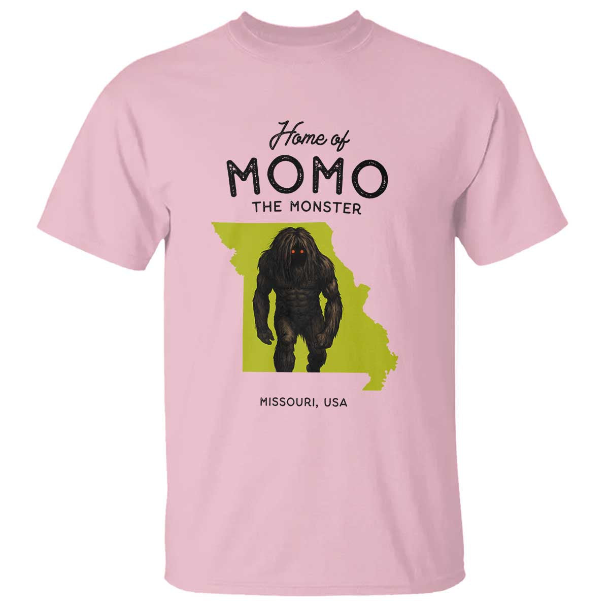 Louisiana Missouri Cryptid Lover T Shirt Home Of Momo The Monster