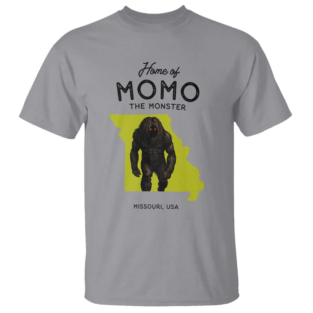 Louisiana Missouri Cryptid Lover T Shirt Home Of Momo The Monster