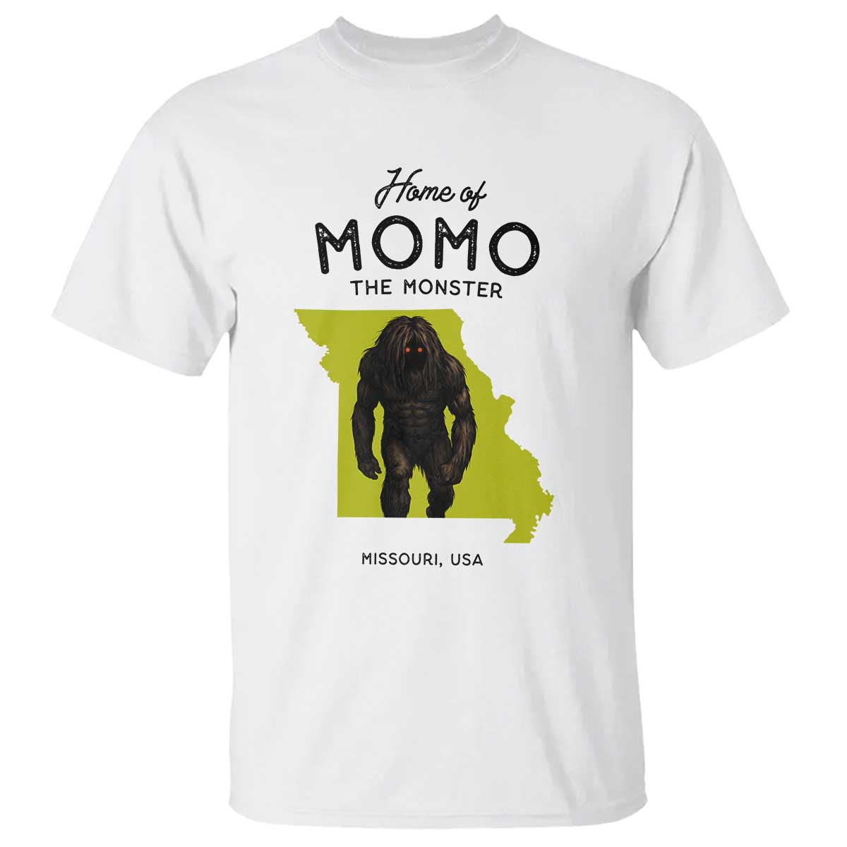 Louisiana Missouri Cryptid Lover T Shirt Home Of Momo The Monster