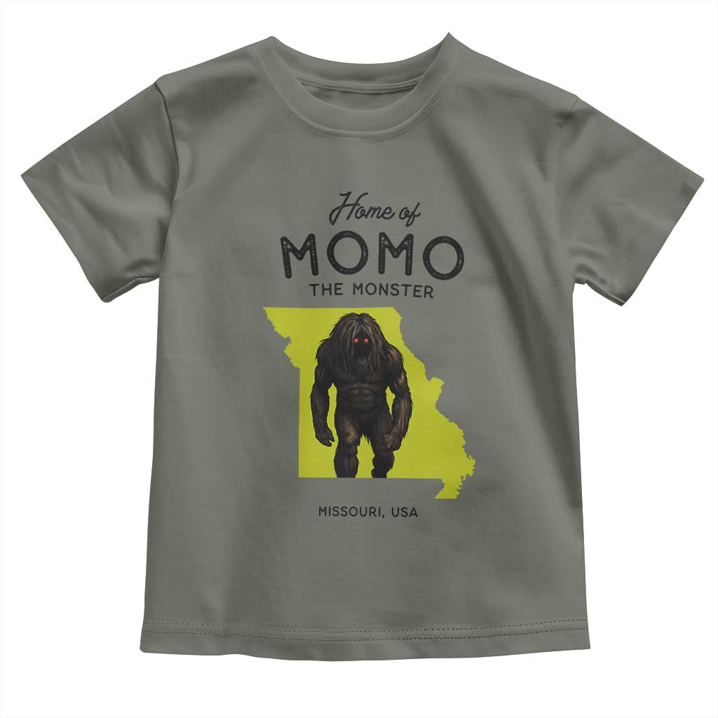 Louisiana Missouri Cryptid Lover Toddler T Shirt Home Of Momo The Monster
