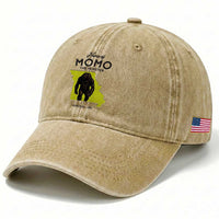 Louisiana Missouri Cryptid Lover Washed Cotton Baseball Cap Home Of Momo The Monster