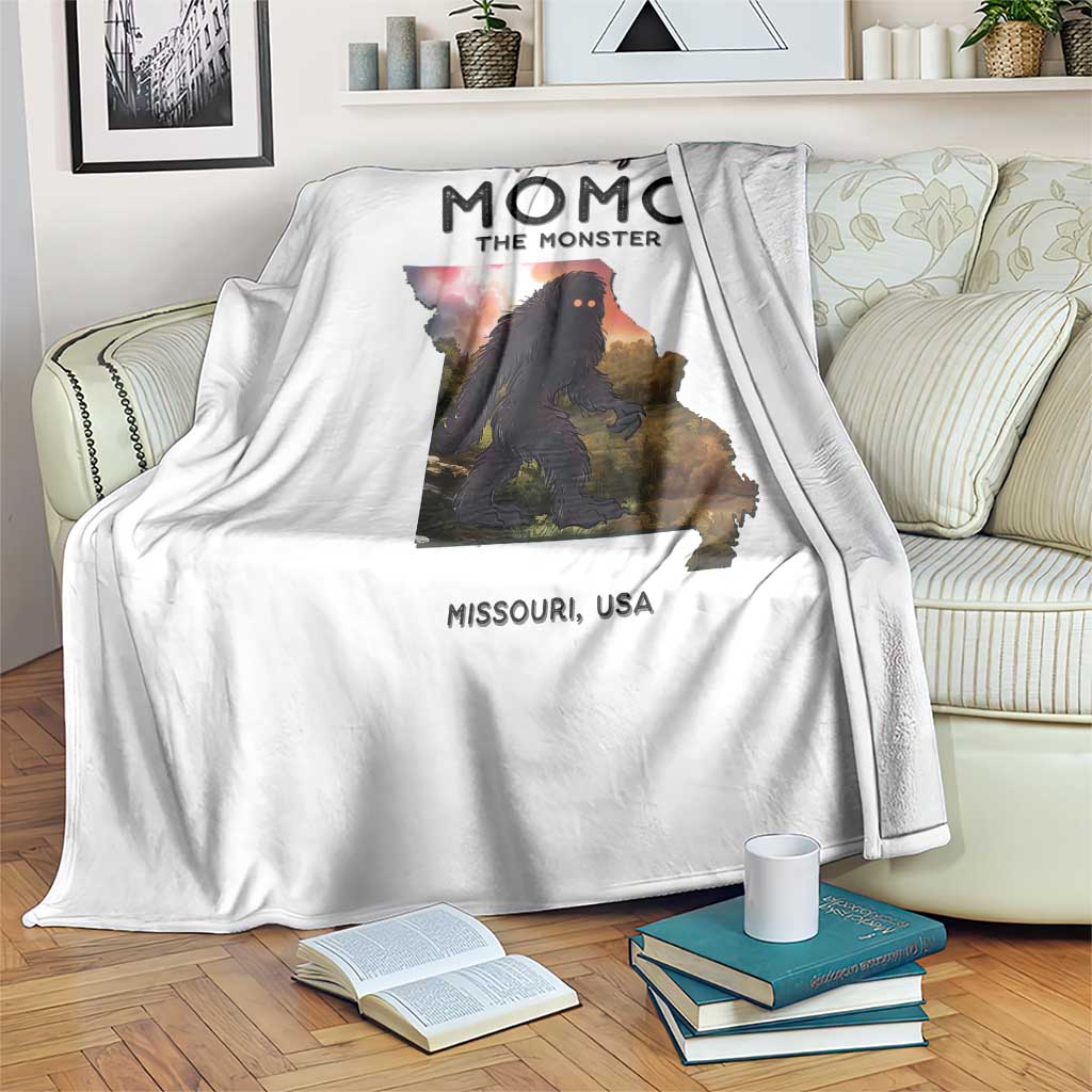 Momo The Monster Folklore Throw Blanket Louisiana Missouri Cryptid Lover Gift