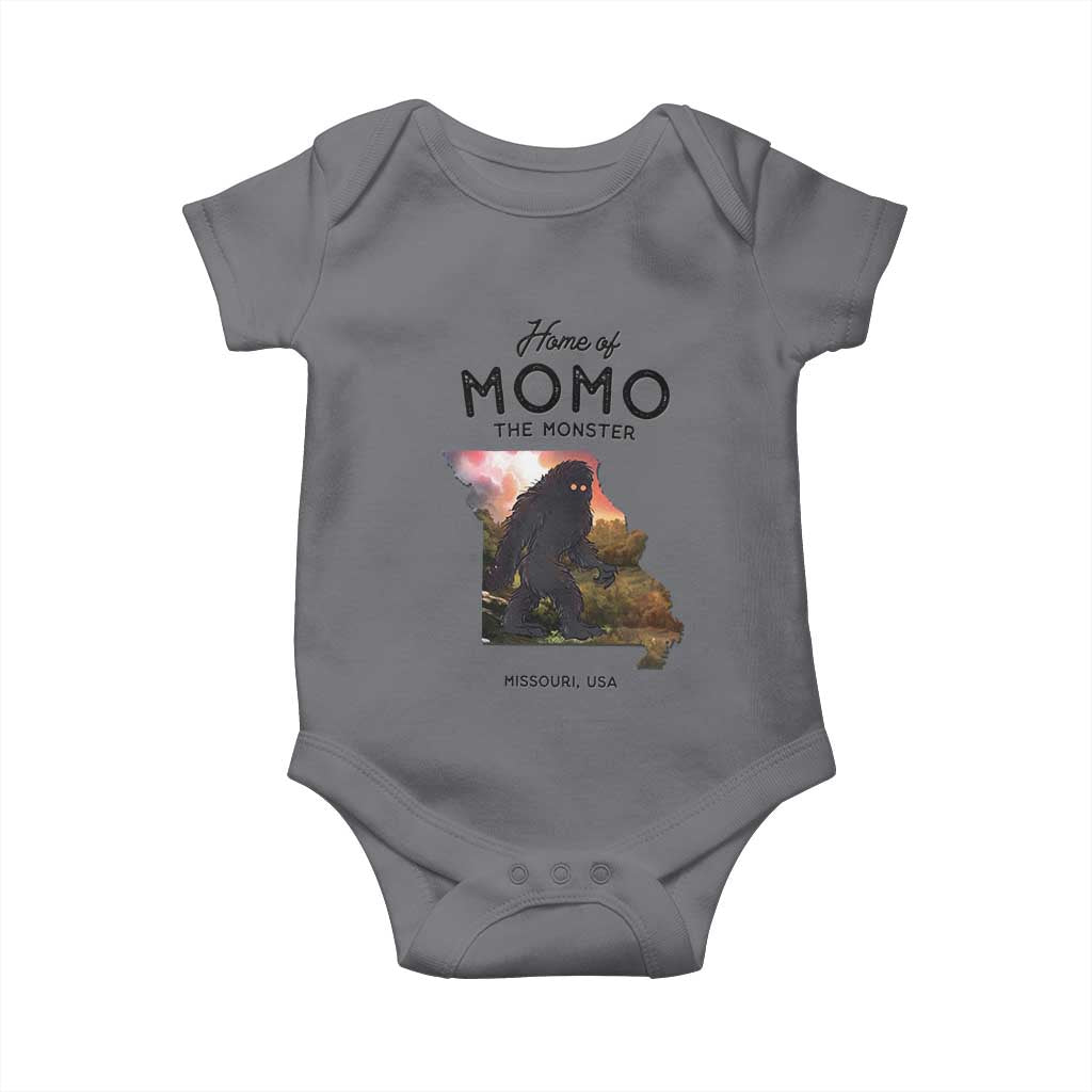 Momo The Monster Folklore Baby Onesie Louisiana Missouri Cryptid Lover Gift