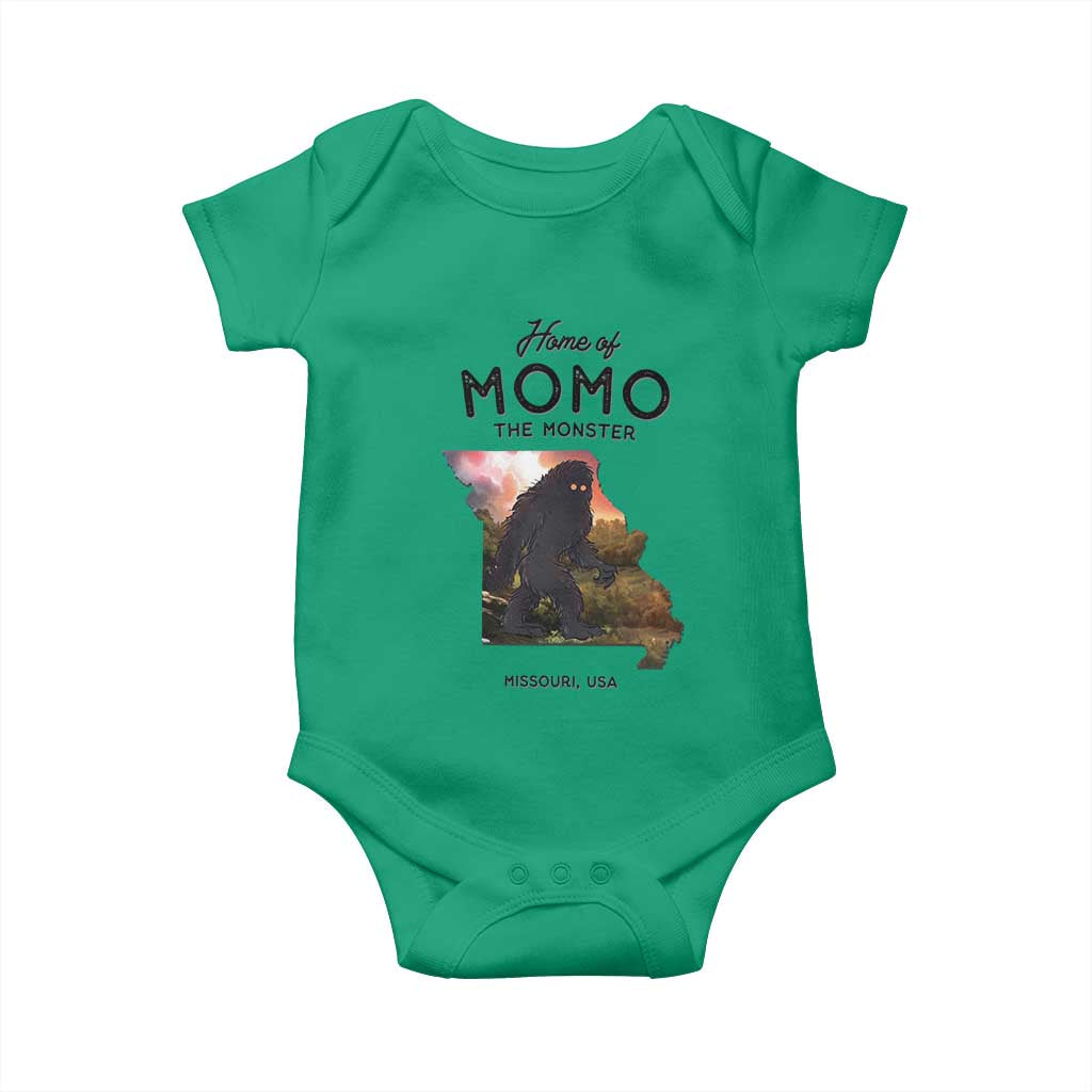Momo The Monster Folklore Baby Onesie Louisiana Missouri Cryptid Lover Gift
