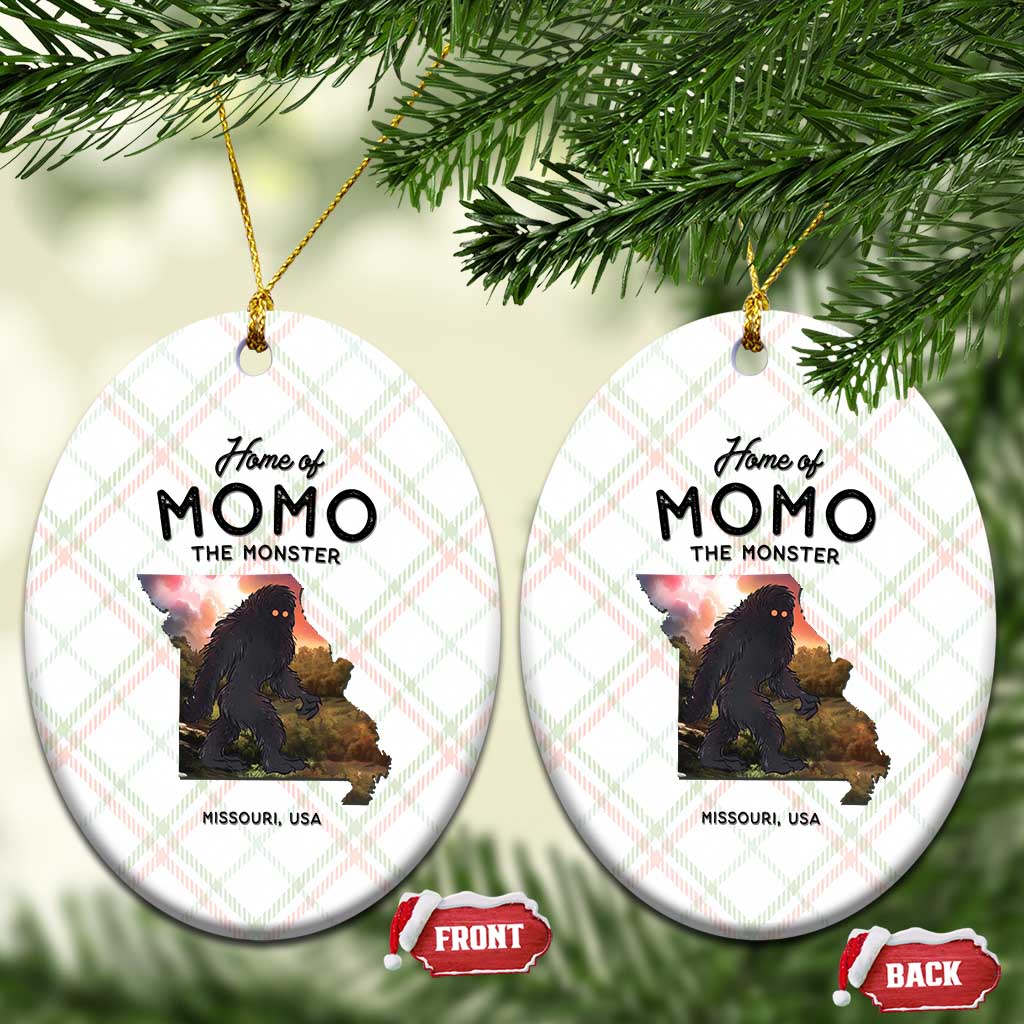 Momo The Monster Folklore Ceramic Ornament Louisiana Missouri Cryptid Lover Gift