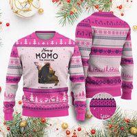 Momo The Monster Folklore Ugly Christmas Sweater Louisiana Missouri Cryptid Lover Gift