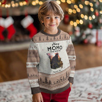 Momo The Monster Folklore Ugly Christmas Sweater Louisiana Missouri Cryptid Lover Gift