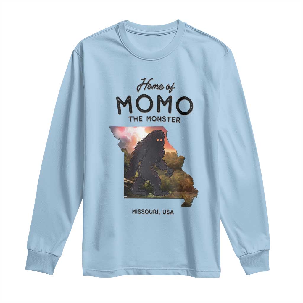 Momo The Monster Folklore Long Sleeve Shirt Louisiana Missouri Cryptid Lover Gift