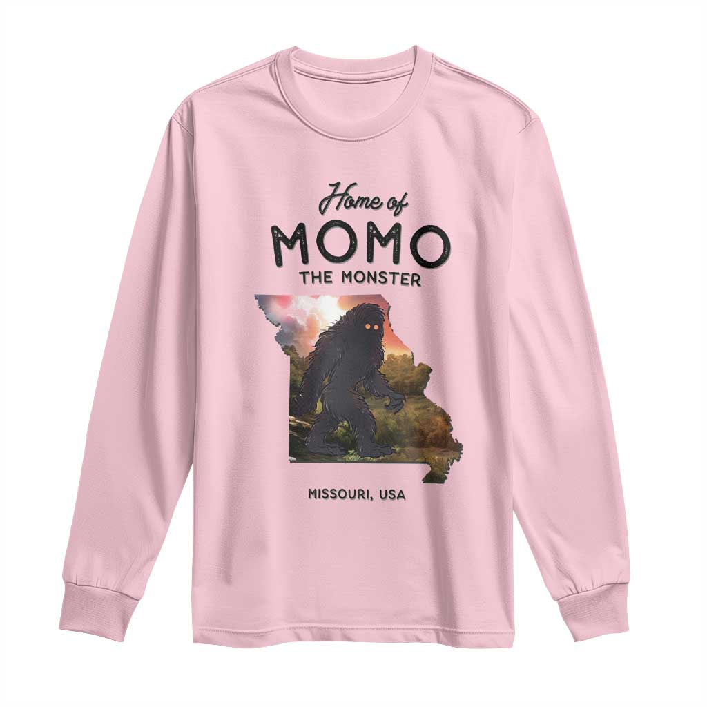 Momo The Monster Folklore Long Sleeve Shirt Louisiana Missouri Cryptid Lover Gift