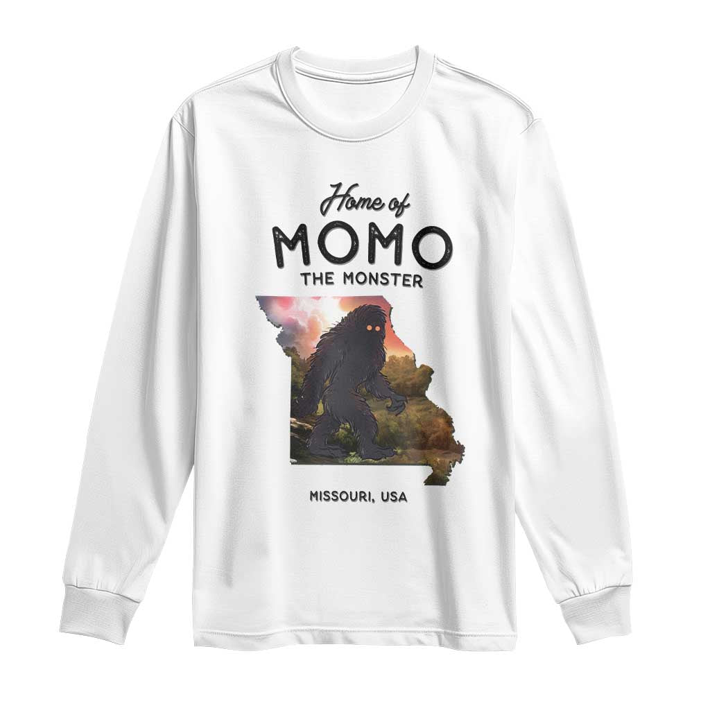 Momo The Monster Folklore Long Sleeve Shirt Louisiana Missouri Cryptid Lover Gift