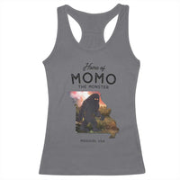 Momo The Monster Folklore Racerback Tank Top Louisiana Missouri Cryptid Lover Gift