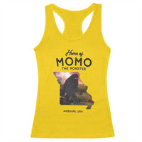 Momo The Monster Folklore Racerback Tank Top Louisiana Missouri Cryptid Lover Gift