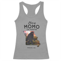 Momo The Monster Folklore Racerback Tank Top Louisiana Missouri Cryptid Lover Gift