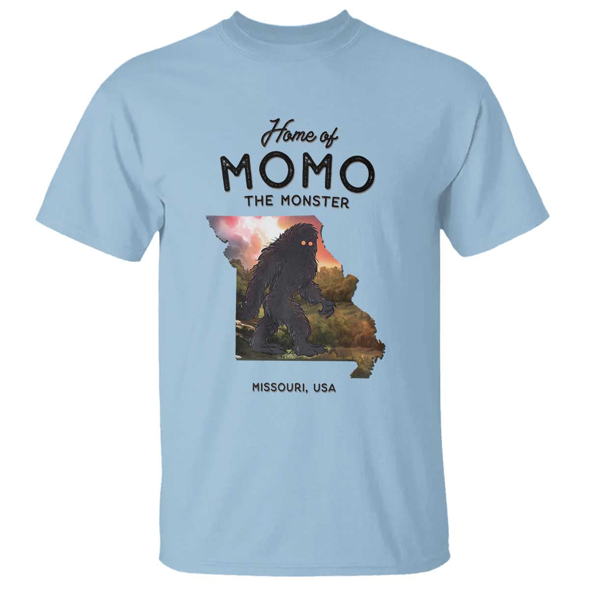 Momo The Monster Folklore T Shirt Louisiana Missouri Cryptid Lover Gift