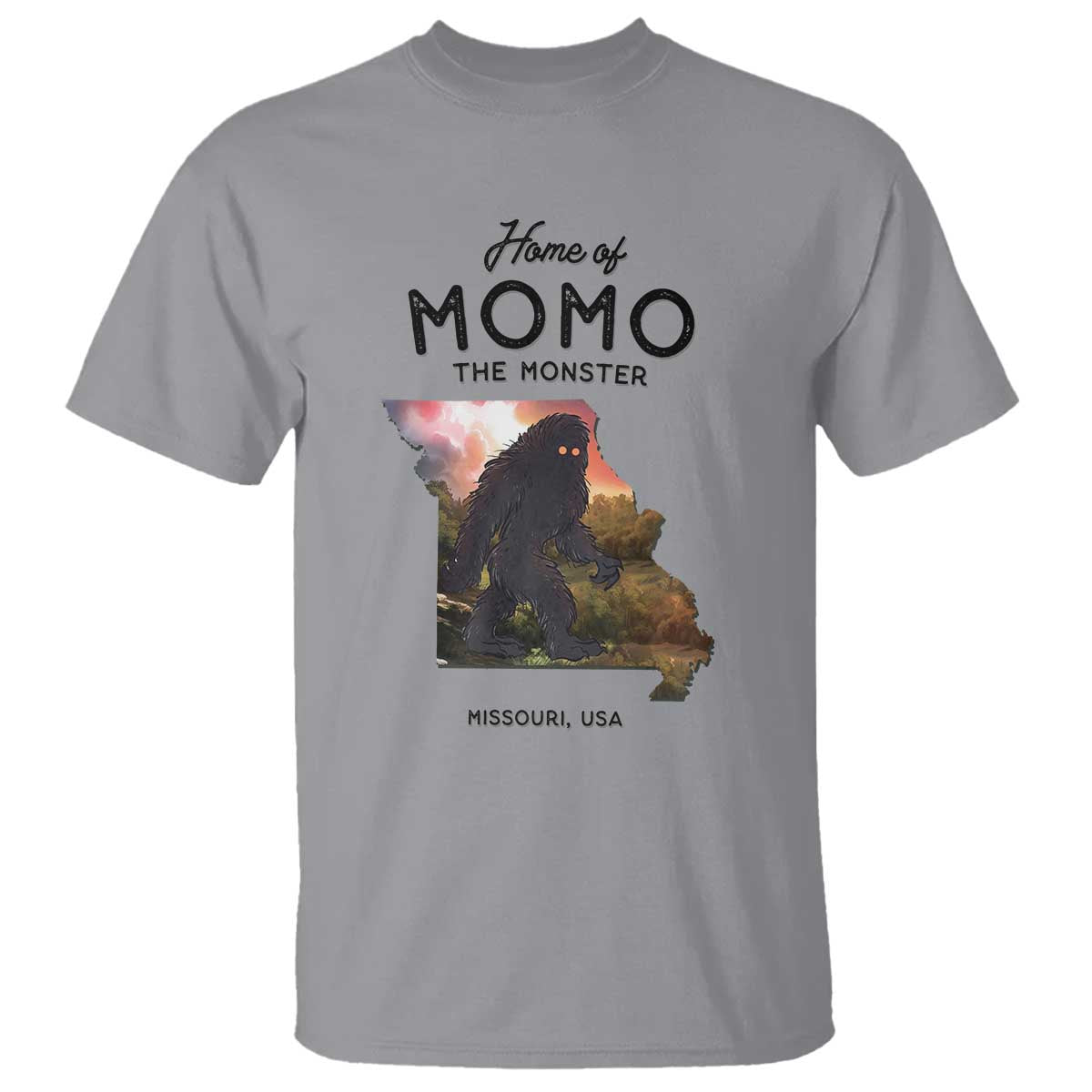 Momo The Monster Folklore T Shirt Louisiana Missouri Cryptid Lover Gift