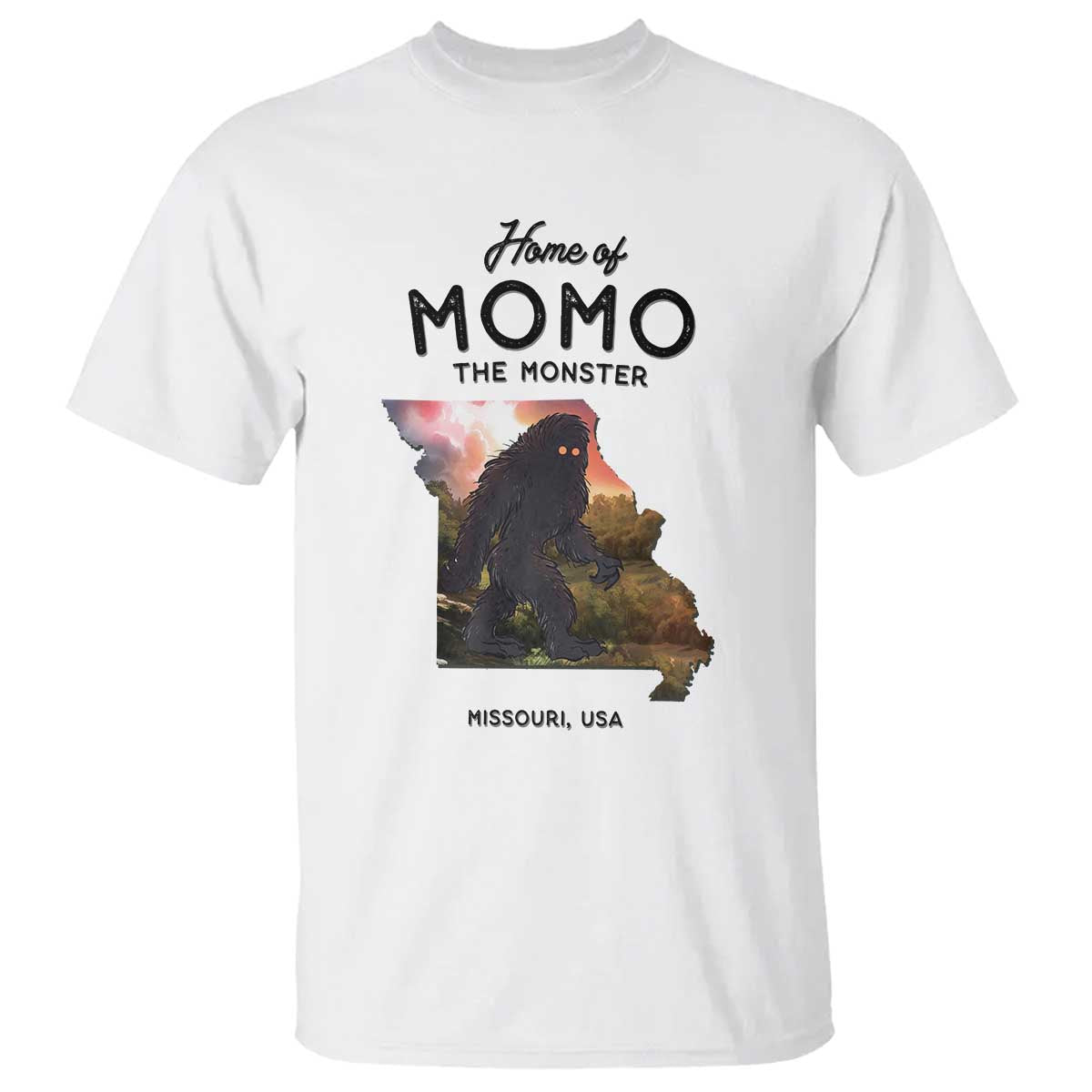 Momo The Monster Folklore T Shirt Louisiana Missouri Cryptid Lover Gift