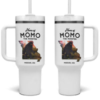 Momo The Monster Folklore Tumbler With Handle Louisiana Missouri Cryptid Lover Gift