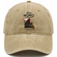 Momo The Monster Folklore Washed Cotton Baseball Cap Louisiana Missouri Cryptid Lover Gift