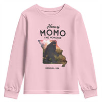 Momo The Monster Folklore Youth Sweatshirt Louisiana Missouri Cryptid Lover Gift