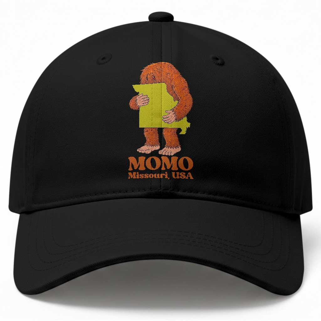 Missouri Cryptid Local Legend Baseball Cap Momo The Monster Lover Graphic