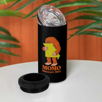 Missouri Cryptid Local Legend 4 in 1 Can Cooler Tumbler Momo The Monster Lover Graphic