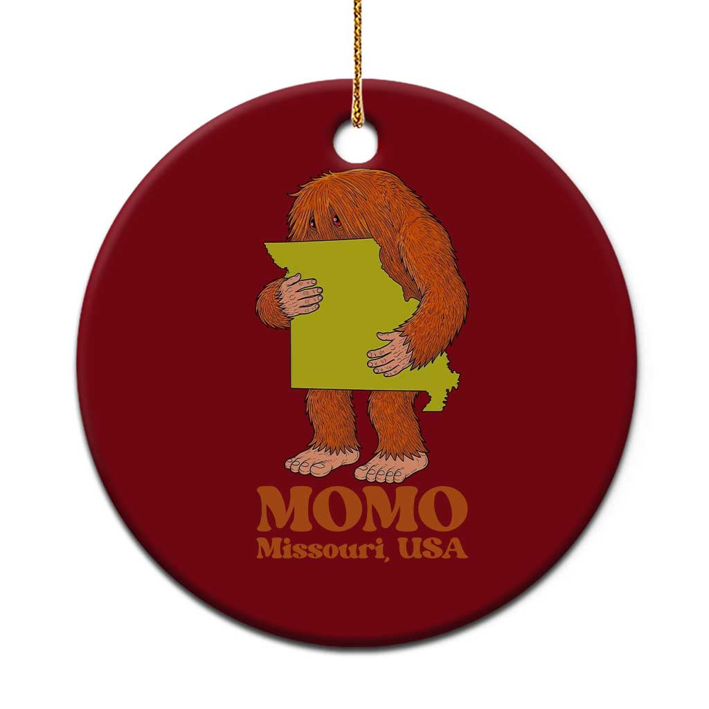 Missouri Cryptid Local Legend Ceramic Ornament Momo The Monster Lover Graphic