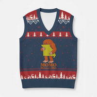 Missouri Cryptid Local Legend V-Neck Knit Sweater Vest Momo The Monster Lover Graphic