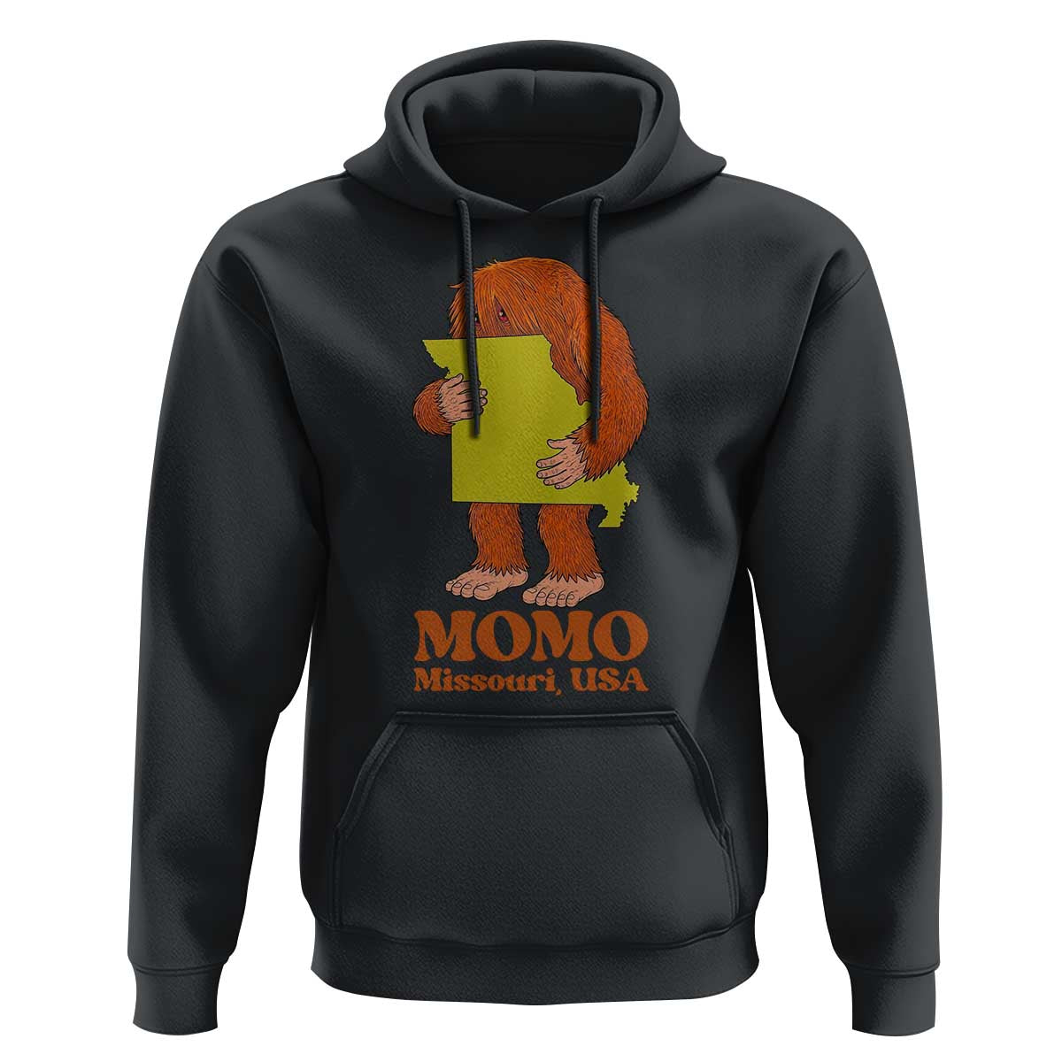 Missouri Cryptid Local Legend Hoodie Momo The Monster Lover Graphic