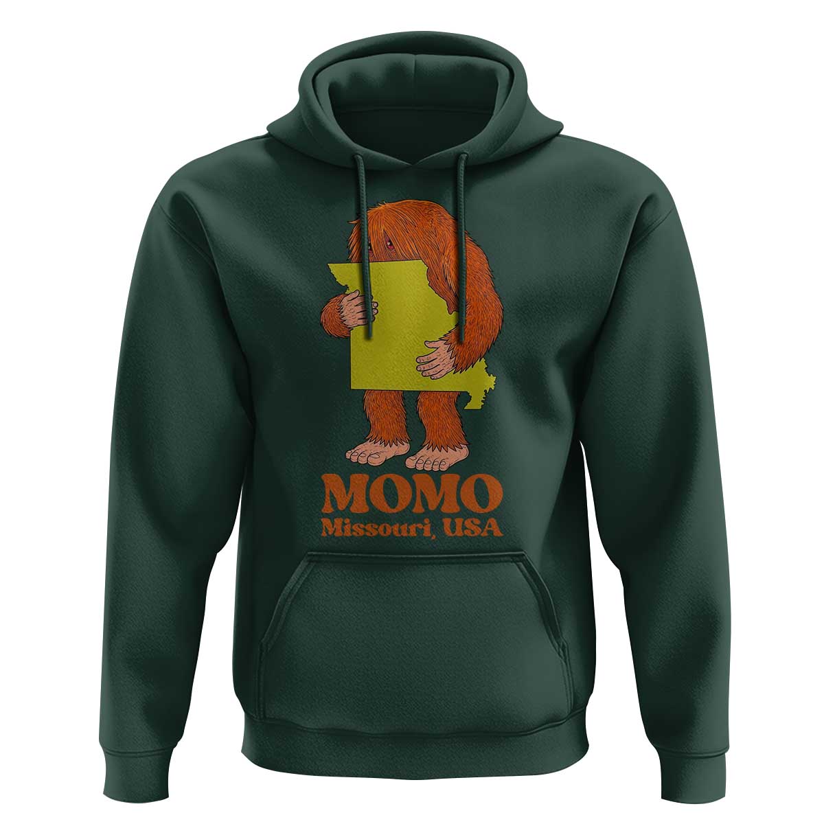 Missouri Cryptid Local Legend Hoodie Momo The Monster Lover Graphic