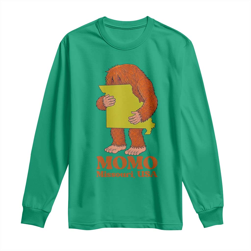 Missouri Cryptid Local Legend Long Sleeve Shirt Momo The Monster Lover Graphic