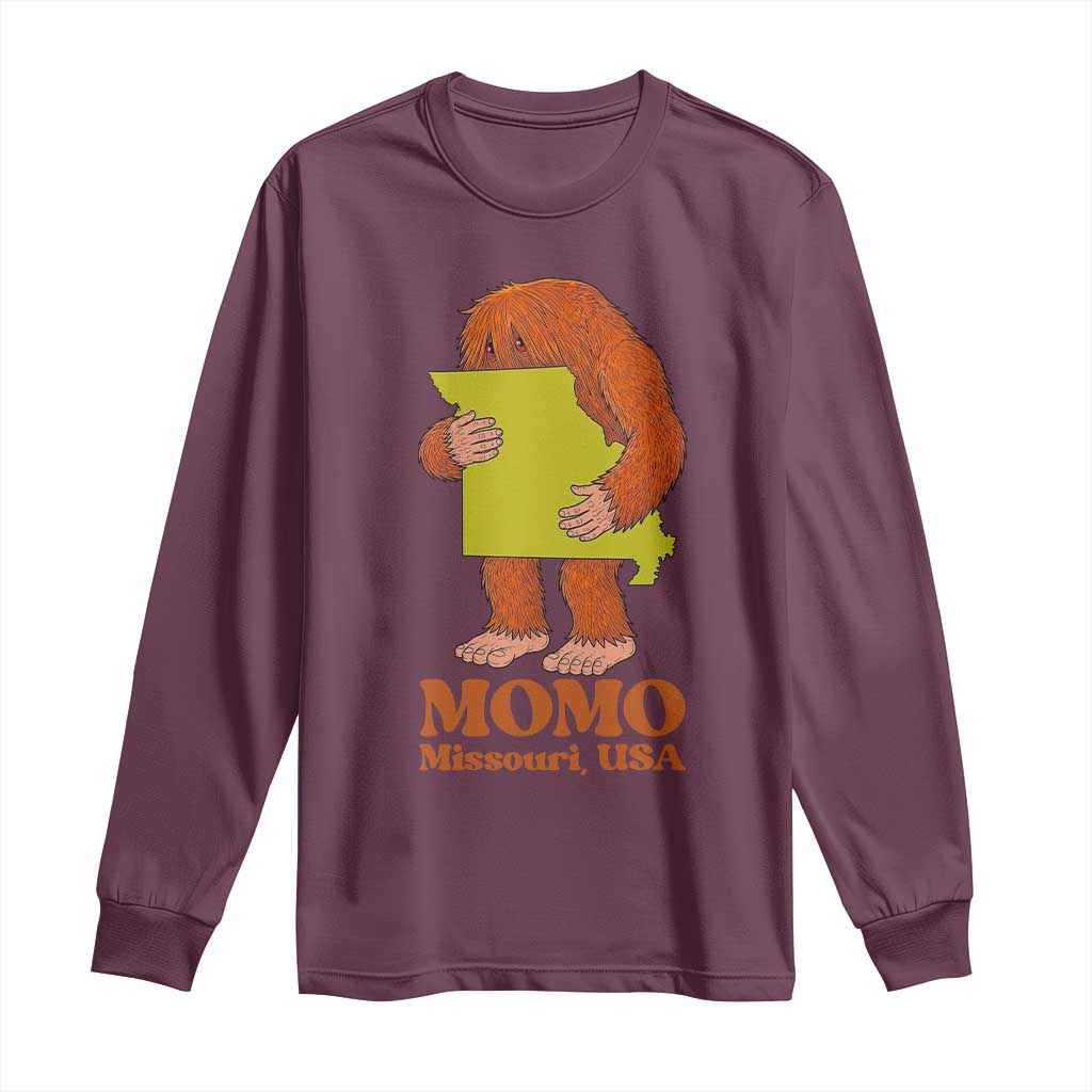 Missouri Cryptid Local Legend Long Sleeve Shirt Momo The Monster Lover Graphic