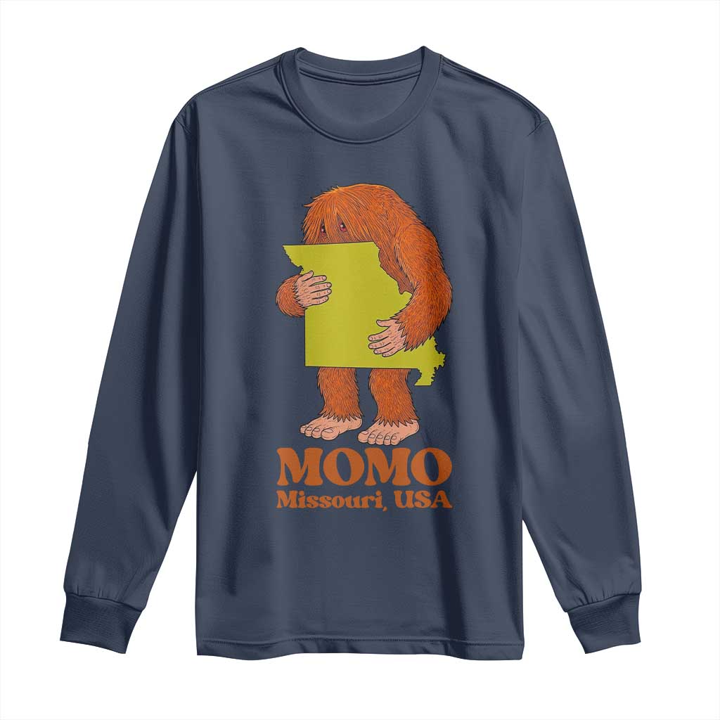 Missouri Cryptid Local Legend Long Sleeve Shirt Momo The Monster Lover Graphic