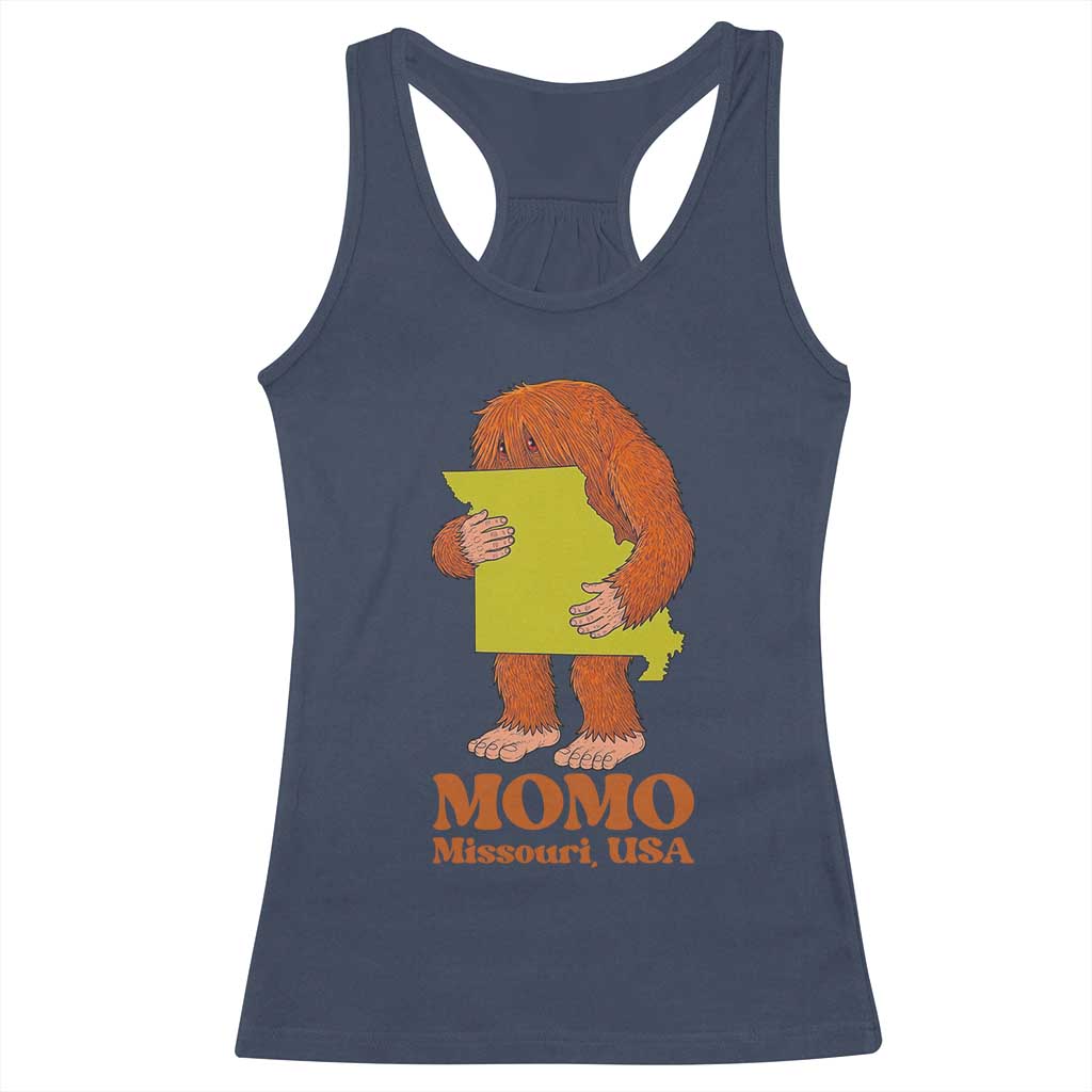 Missouri Cryptid Local Legend Racerback Tank Top Momo The Monster Lover Graphic