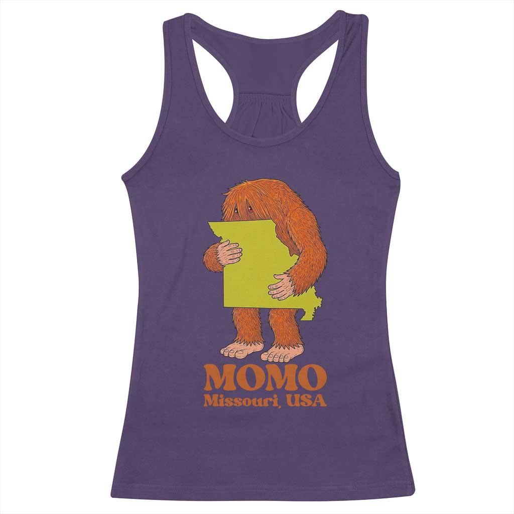 Missouri Cryptid Local Legend Racerback Tank Top Momo The Monster Lover Graphic