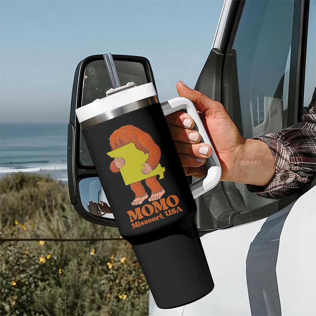 Missouri Cryptid Local Legend Tumbler With Handle Momo The Monster Lover Graphic