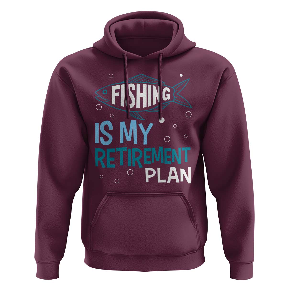 Fishing Is My Retirement Plan Hoodie Perfect For Retirees And Fishing Lovers - Wonder Print Shop
