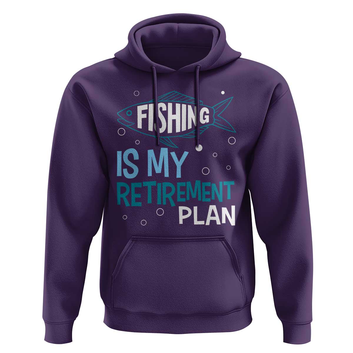 Fishing Is My Retirement Plan Hoodie Perfect For Retirees And Fishing Lovers - Wonder Print Shop