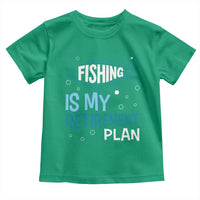 Fishing Is My Retirement Plan Toddler T Shirt Perfect For Retirees And Fishing Lovers - Wonder Print Shop