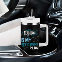 Fishing Is My Retirement Plan Tumbler With Handle Perfect For Retirees And Fishing Lovers