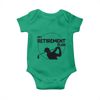 My Retirement Plan Golf Baby Onesie Retired Men And Golf Lovers - Wonder Print Shop