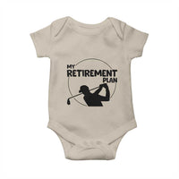 My Retirement Plan Golf Baby Onesie Retired Men And Golf Lovers - Wonder Print Shop