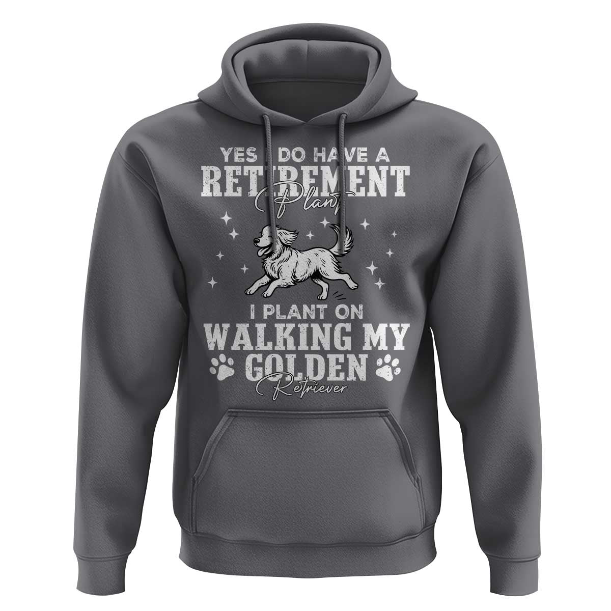 Dog Lover Hoodie I Plan On Walking My Golden Retriever Retirement - Wonder Print Shop