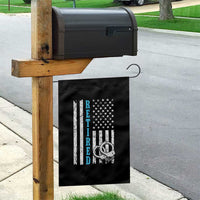 Funny Retired Police Officer Garden Flag Patriotic Flag With Handcuffs - Wonder Print Shop
