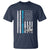 Funny Retired Police Officer T Shirt Patriotic Flag With Handcuffs - Wonder Print Shop