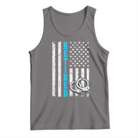 Funny Retired Police Officer Tank Top Patriotic Flag With Handcuffs - Wonder Print Shop