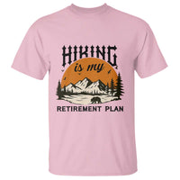 Hiking Is My Retirement Plan T Shirt Outdoor Vintage Mountain Scene - Wonder Print Shop