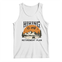 Hiking Is My Retirement Plan Tank Top Outdoor Vintage Mountain Scene - Wonder Print Shop
