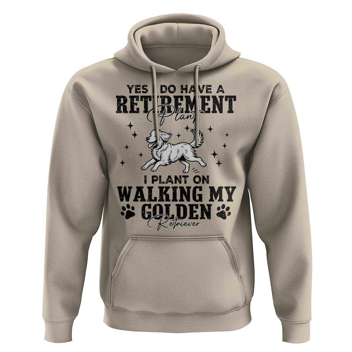 Funny I Plan On Walking My Golden Retriever Hoodie Retirement Gift For Dog Lover - Wonder Print Shop